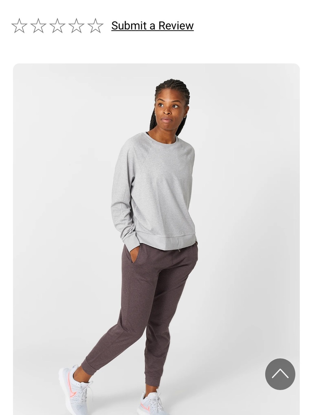 Vuori Women’s halo crew longsleeve  - Light Gray